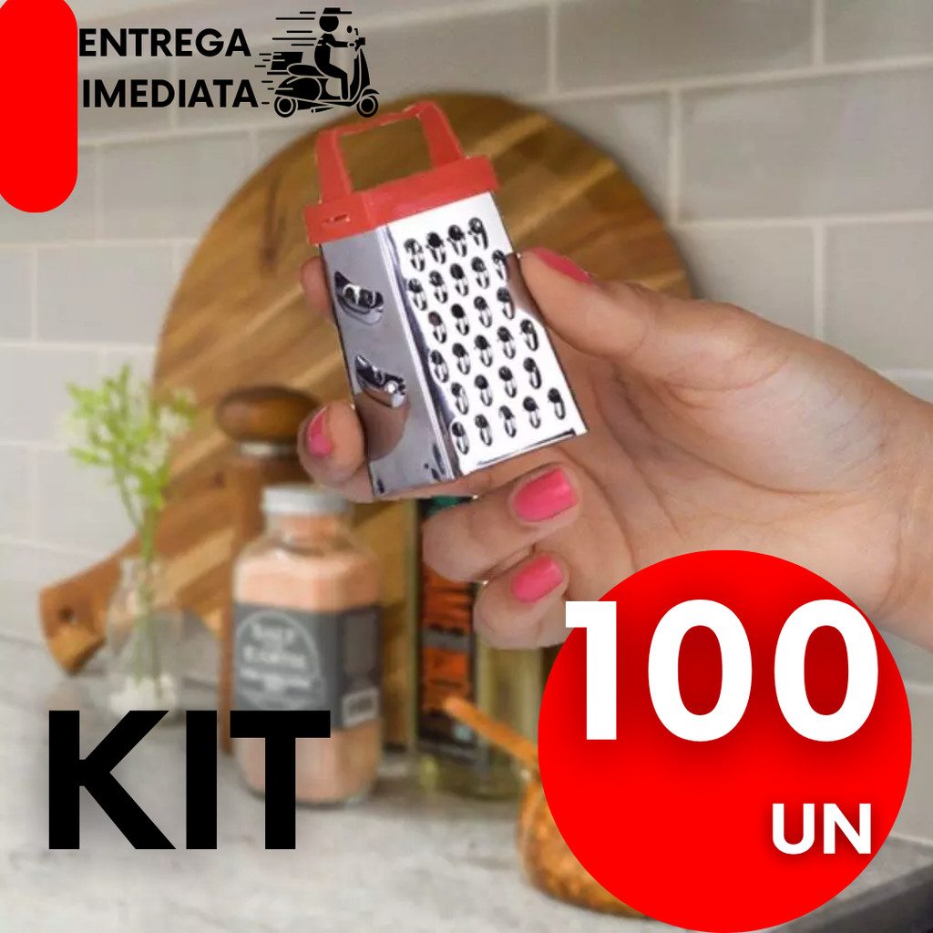Kit 100 75 50 Mini Ralador Lembrancinhas Cozinhas Queijo Legumes Alho Chá de Cozinha e Panela