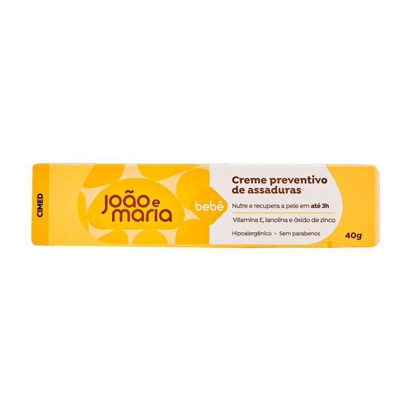 Creme Preventivo de Assaduras João e Maria Bebê 40g