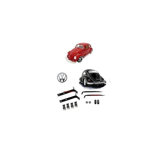 Kit Suporte Tubo Calco Para choque Dianteiro e traseiro Fusca 1200 59 69 12 Pçs