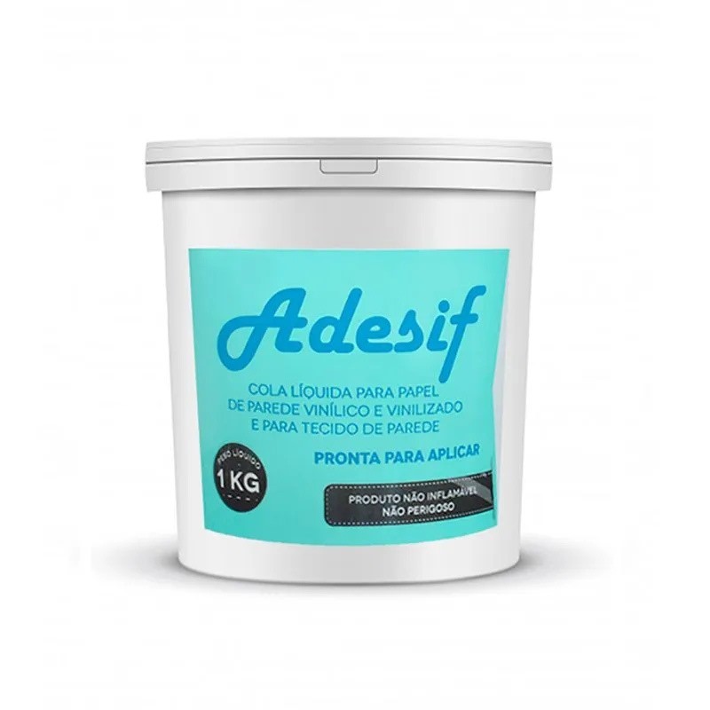 Cola Líquida para Papel de Parede 1KG Adesif