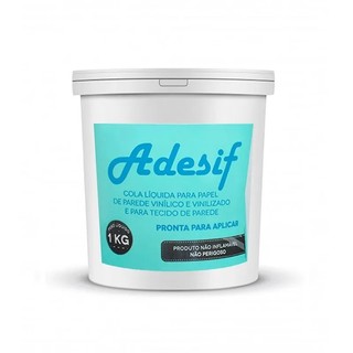 Cola Líquida para Papel de Parede 1KG Adesif