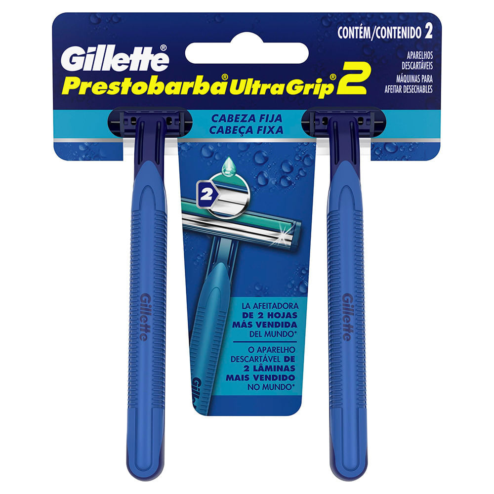 Aparelho de Barbear Descartável Gillette UltraGrip 2 c/ 2 Unidades - Beauty