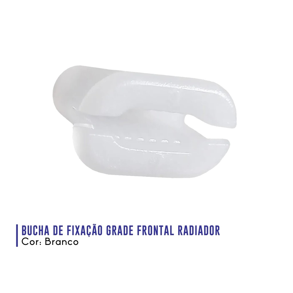 Kit Bucha Trava Fixação Grade Radiador Uno Fiorino 1985 a 2004 Elba 1985 a 1996 Premio 1985 a 1994