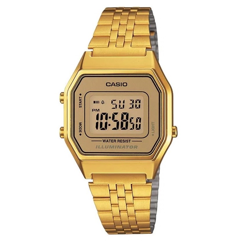 Relógio Casio Vintage LA680WGA-9DF Dourado Feminino em Oferta na Shopee