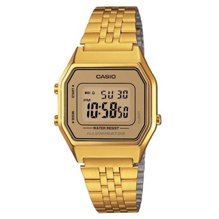 Relógio Casio Vintage LA680WGA-9DF Dourado Feminino em Oferta na Shopee