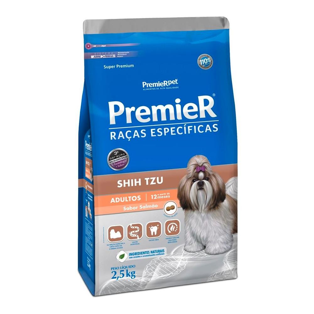 Ração Seca Premier Raças Específicas Shih Tzu Sabor Salmão Para Cães Adultos em Oferta na Shopee