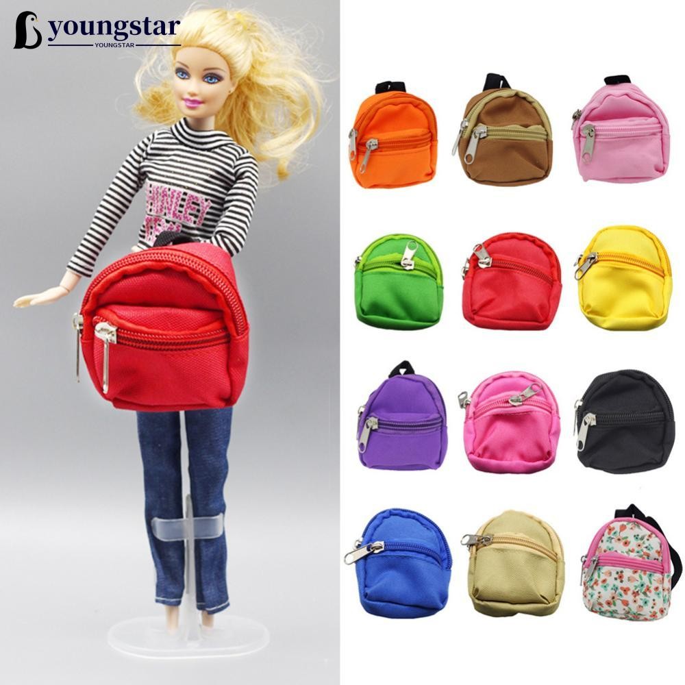 YOUNGSTAR Bolsa De Boneca De 8cm Para Labu Macaron Barbies Blythes E Pelúcia De 20cm Mochila De Lona 1/6 BJD L7X1