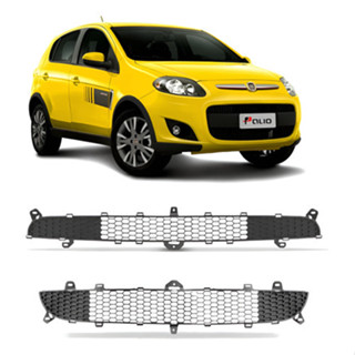 Par Grade Parachoque Dianteiro Palio 2012 Até 2016 Cinza em Oferta na Shopee