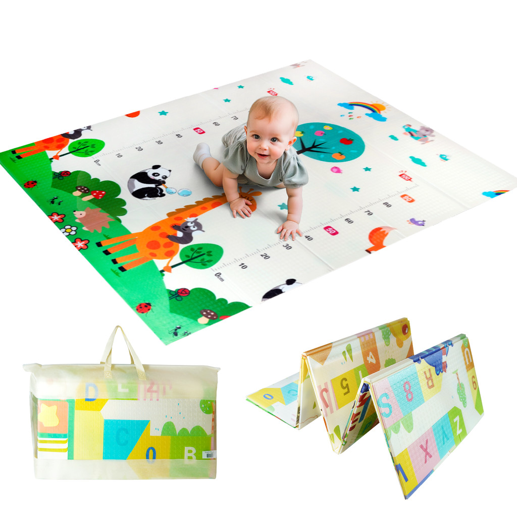 Tapete Atividades Infantil Bebê Dobrável Tatame Dupla Face em Oferta na Shopee
