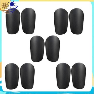 5 Caneleiras Pretas Dos Pces , Mini De Futebol Absorventes De Choque Resistentes Ao Desgaste Para O Treinamento