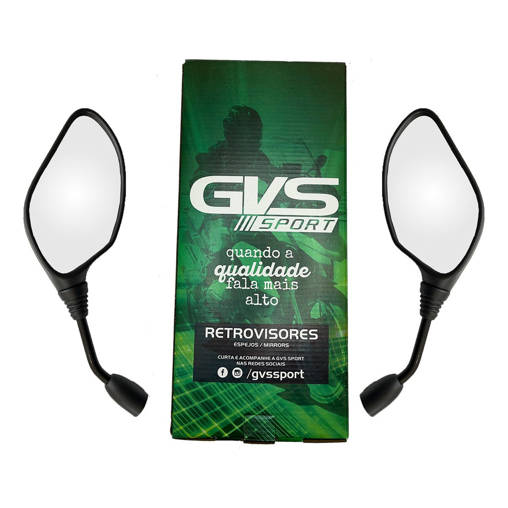 Retrovisor Pcx 150 Rosca Honda Lente Plana Par Gvs Sport em Oferta na Shopee