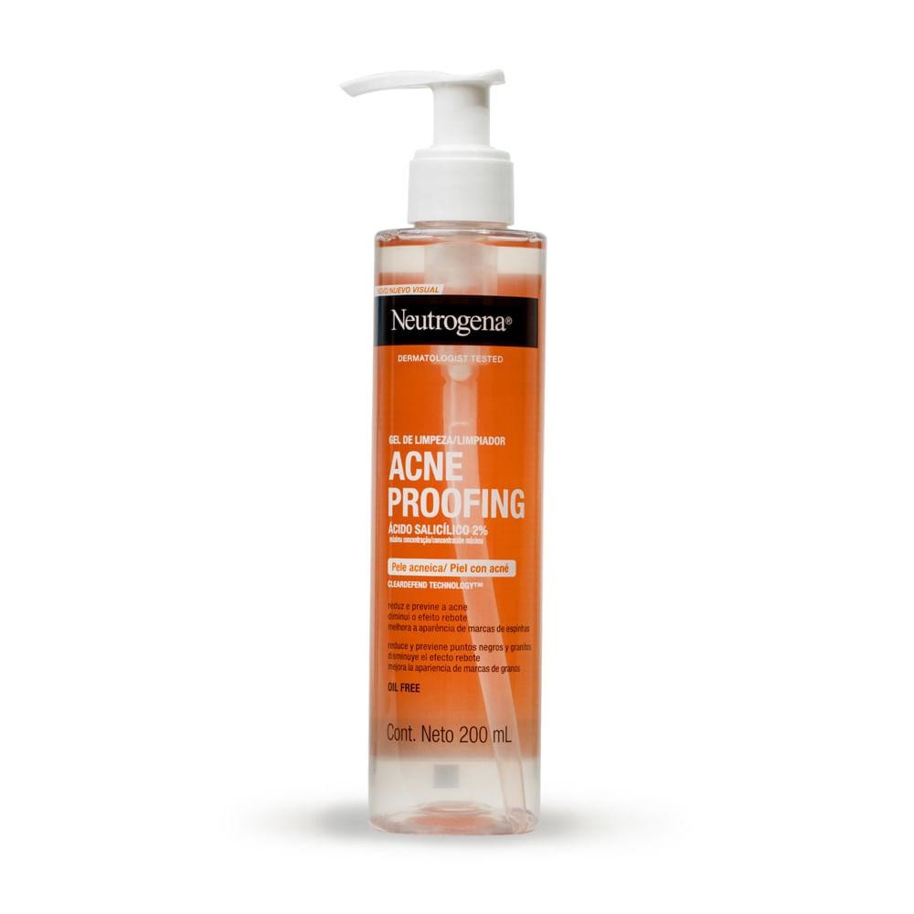 Neutrogena Oil Free Acne Gel de Limpeza 200ml