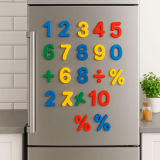 Números Magnético Infantil 26 Números Imã Educativo em Oferta na Shopee