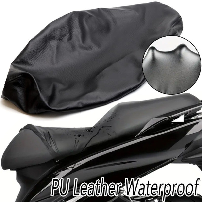 Anti-Sol Capa De Assento Da Motocicleta Plutônio Elástico Protetor Couro Universal Conjunto Completo À Prova Dwaterproof