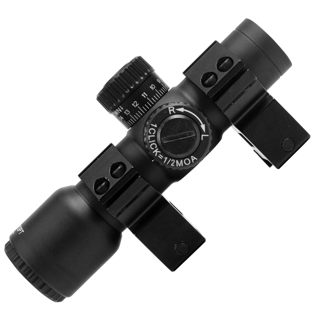 Luneta Tática Discovery 3x Compacta - Mira c/ Iluminação Retículo TMR Trilho 22mm