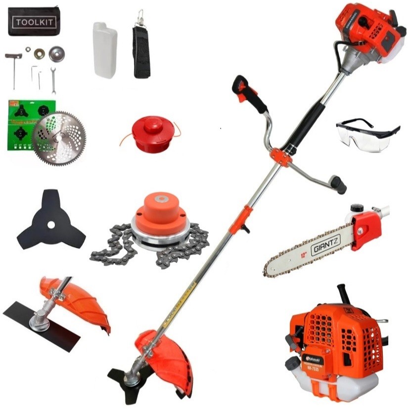 Roçadeira Multifuncional 6 X 1 a Gasolina 3hp - 65 Cilindradas - Motopoda poda tudo