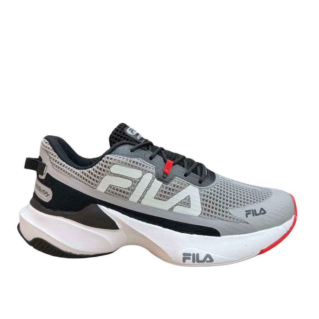 Tenis Fila Recovery Masculino Running Trainning Corrida Cinz