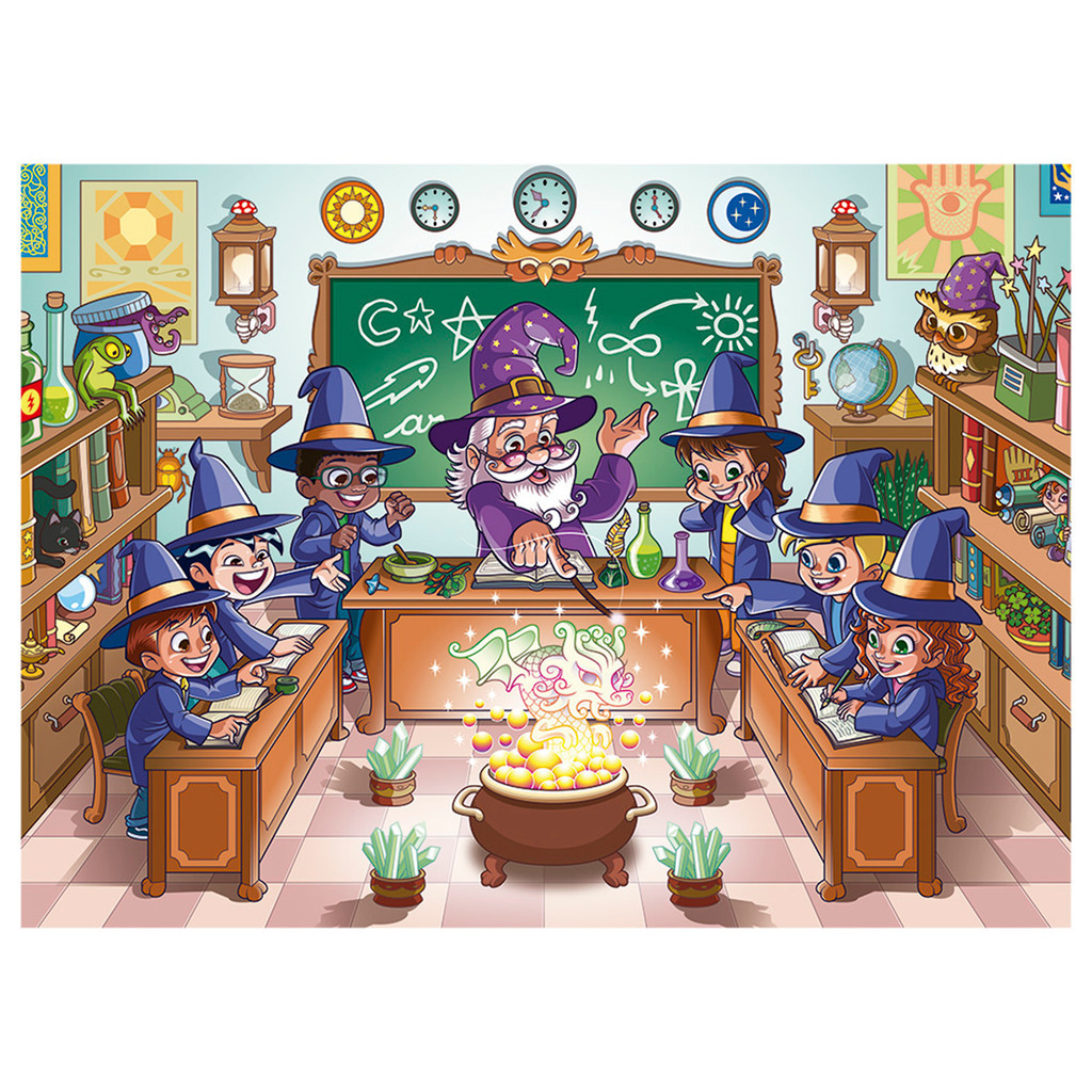 Puzzle Brinquedo Quebra Cabeça 60 Peças Aula De Poções Magia Feitiço Bruxos Bruxas Grow