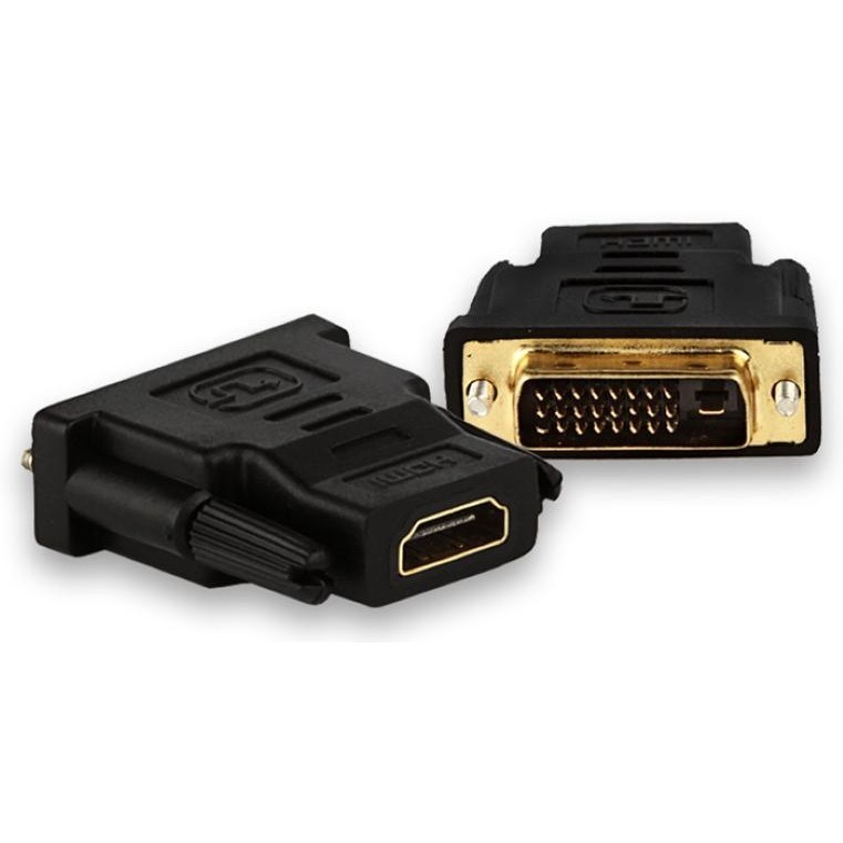 Adaptador Conversor DVI-D para HDMI - Dual Link - 24+1 Pinos (DVI-D M X HDMI F) - Audio