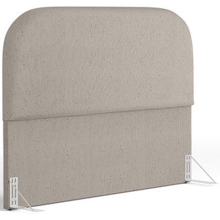 Cabeceira Cama Box Queen 160cm Orgânica Lanna W01 Linho Bege - Lyam Decor em Oferta na Shopee