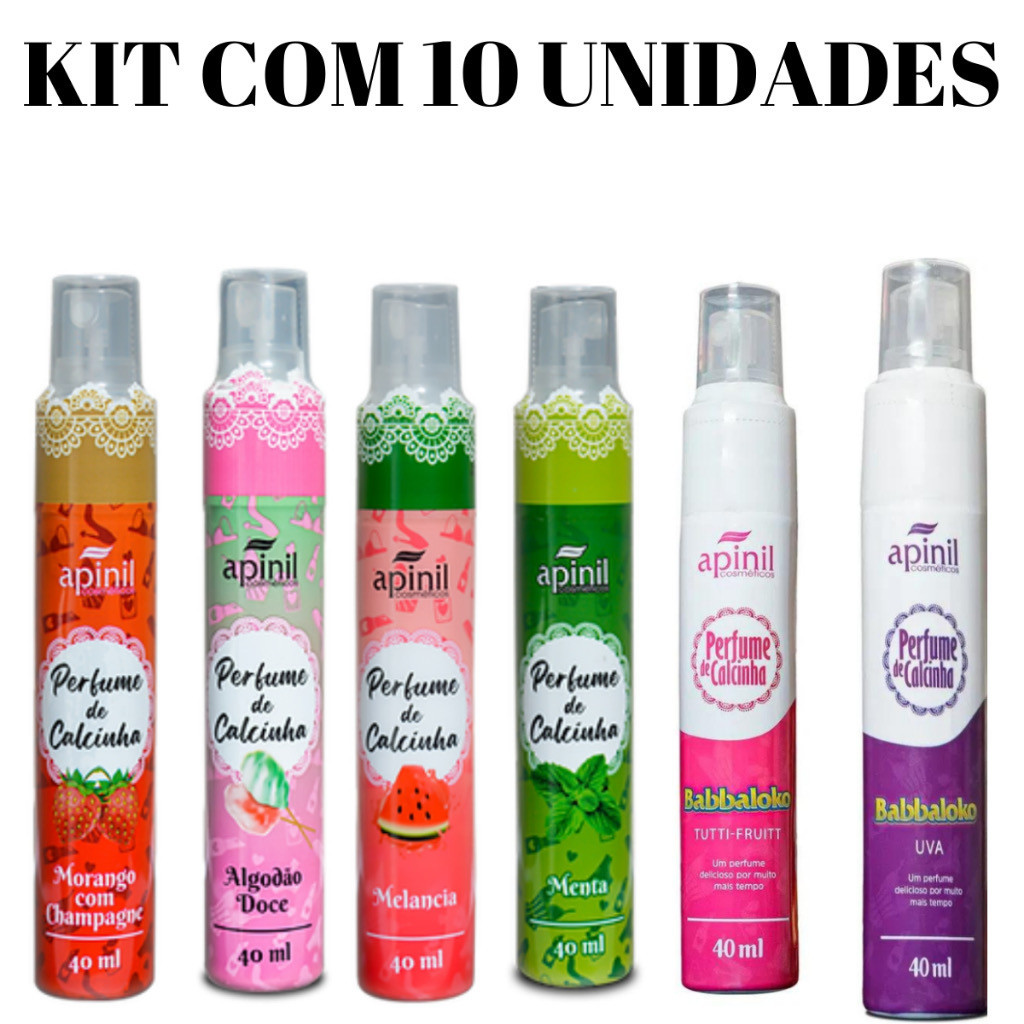KIT 10 PERFUME INTIMO SENSUAL