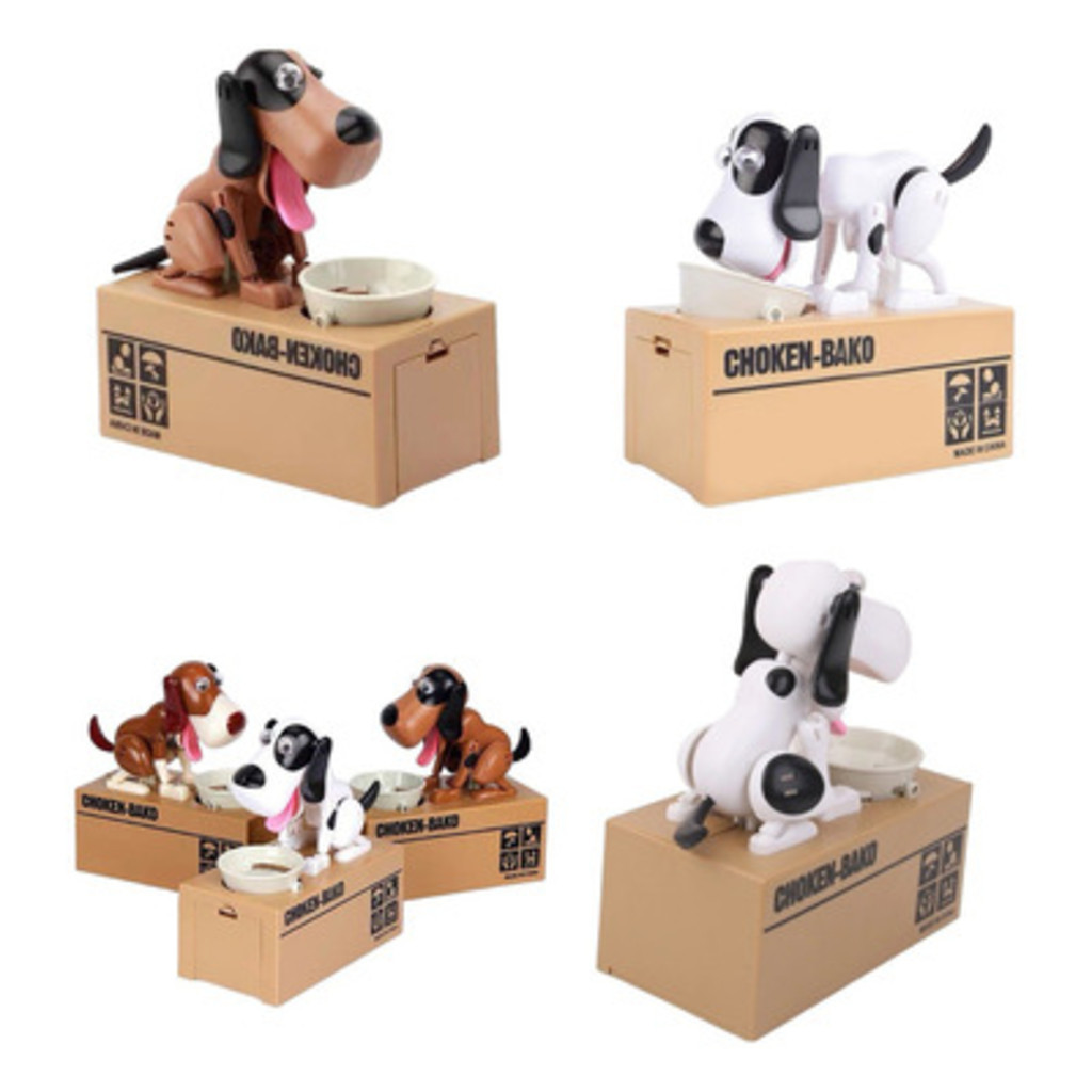 Cofre Moedas Cofrinho Cachorro Papa Moedas Divertido  Come Moedas Automático em Oferta na Shopee