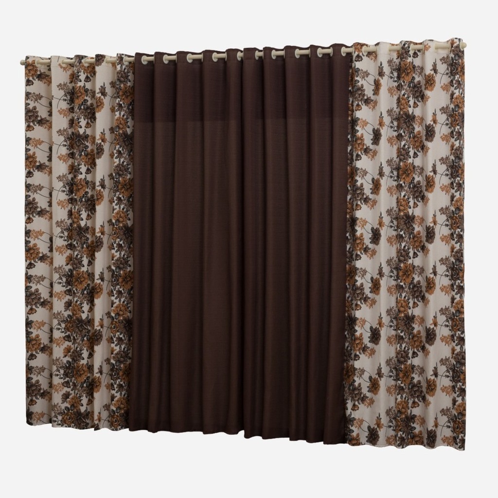 Cortina Estampada Premium Para Sala Quarto Florata