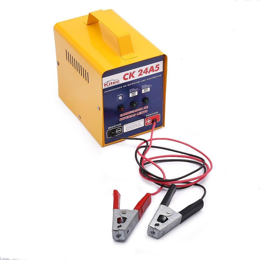 Carregador de Bateria Portátil 12/24V 5A Bivolt em Oferta na Shopee