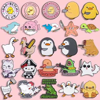 Desenho Animado Pinguim Esmalte Faca De Pintinho Animal Broche Fofo Jóias De Lapela Mulher Mochila De Al em Oferta na Shopee