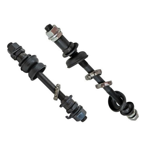 Eixo Traseiro + Eixo Dianteiro Bike Completo Para Cubo De Ferro Bicicleta