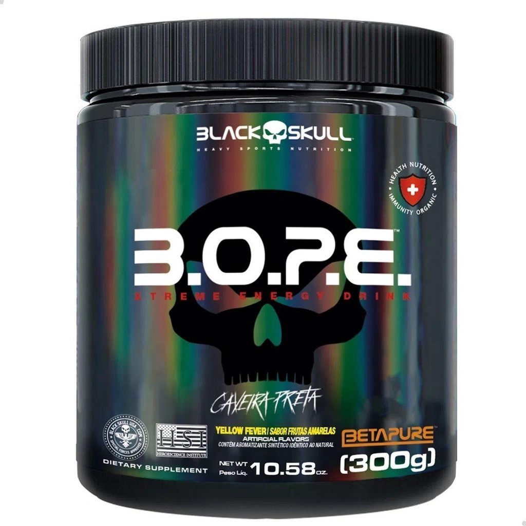 Pre Workout B.O.P.E. Xtreme Energy Drink 300g Black Skull