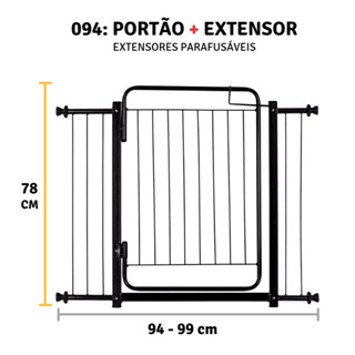 Grade de Seguraça e Proteção Pet para Crianças de 94 a 99cm em Oferta na Shopee