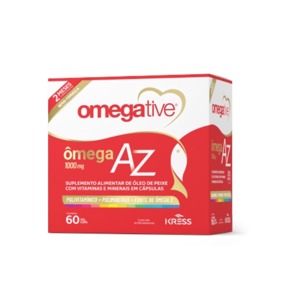 Omegative Ômega AZ 1000mg 60 cáps - Kress