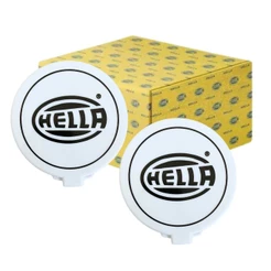 Par Capa Proteção Protetora Para Farol Auxiliar Milha Neblina Branco e Preto Hella Linha 500