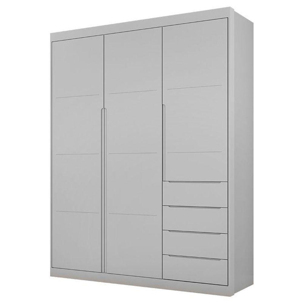 Guarda Roupa Infantil Blenda Cinza Acetinado - Phoenix Baby em Oferta na Shopee