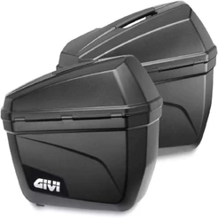 BAU BAULETO MALA MALETA LATERAL MOTO GIVI E-22N COM CHAVE ( PAR ) - BMW GS1200 DUCATI -