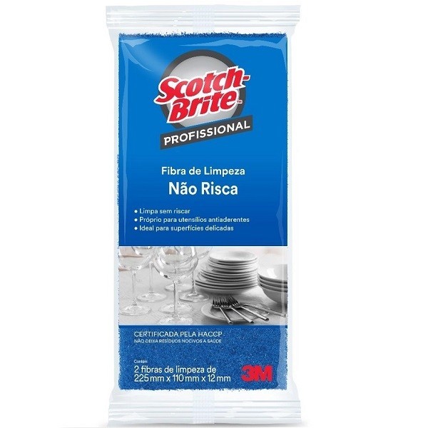 Fibra de Limpeza Não Risca 3M Profissional 2 UND em Oferta na Shopee