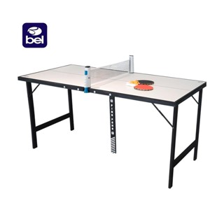 Mini Mesa de Ping-Pong com Kit 1 Rede Retratil + 2 Raquetes + 3 Bolinhas - Bel em Oferta na Shopee