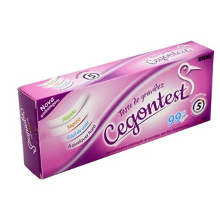 TESTE DE GRAVIDEZ CEGONTEST COM 1 TESTE em Oferta na Shopee