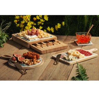 4 Peças para Queijo Wolff de Bambu com Tábua Ladrilho em Oferta na Shopee