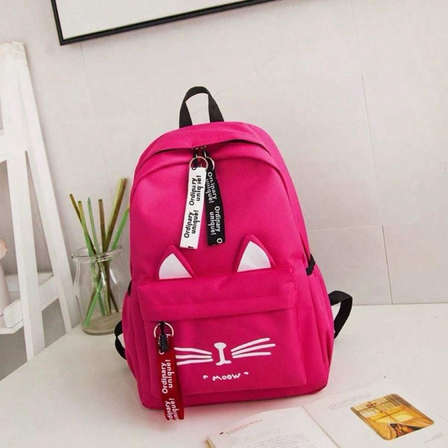 Mochila Feminina Nylon Com Estojo Impermeável Para Trabalha Escolar Moda Fashion em Oferta na Shopee