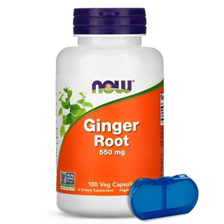 Raiz de Gengibre 550mg Now Foods 100 Caps + Porta Cápsulas em Oferta na Shopee