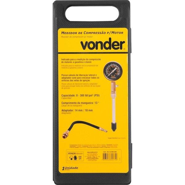 Medidor Compressão para Motor 0-300psi Vonder em Oferta na Shopee