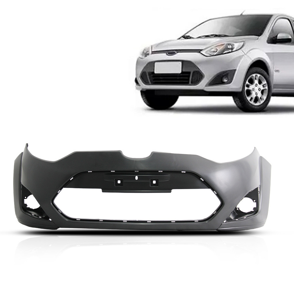 Parachoque Dianteiro Fiesta 2011 2012 2013 2014 Com Furo Milha em Oferta na Shopee