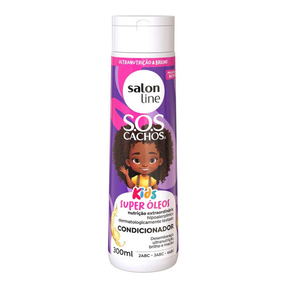 Condicionador Sos Cachos Kids Super Óleos Salon Line 300ml