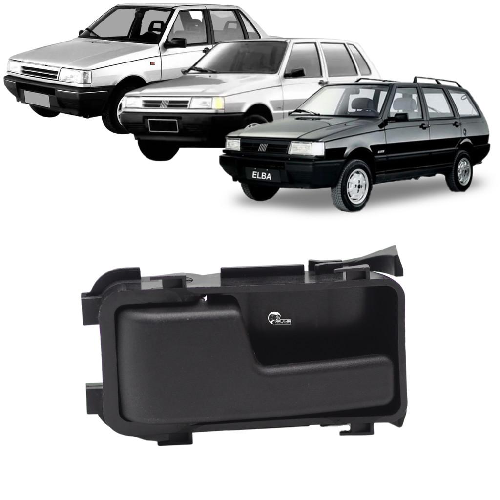 Gatilho Puxador Interno Maçaneta Uno Prêmio Elba 1983 Até 1994 Preto Dianteiro Traseiro