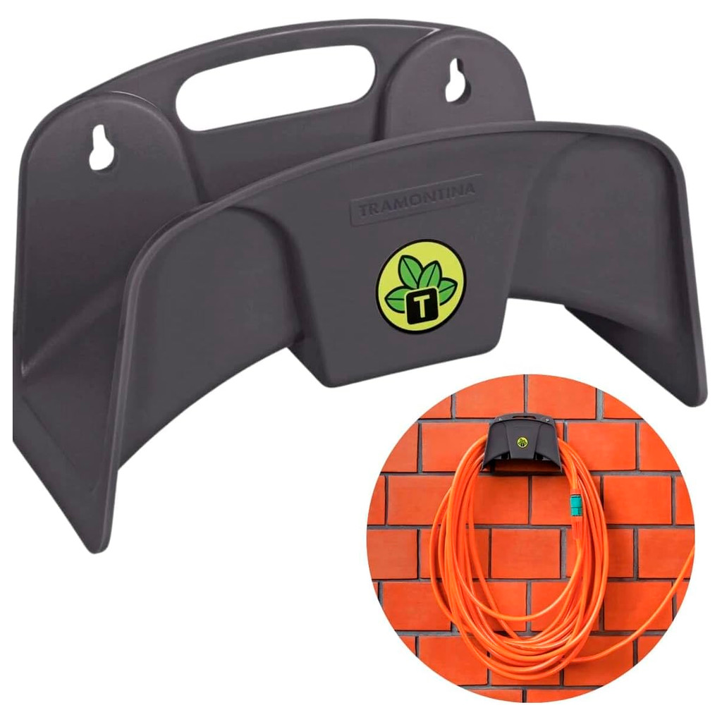 Suporte Fixo De Parede Para Mangueira Jardim Casa Plástico Tramontina 1/2Pol. 25-30mm - Home & Living