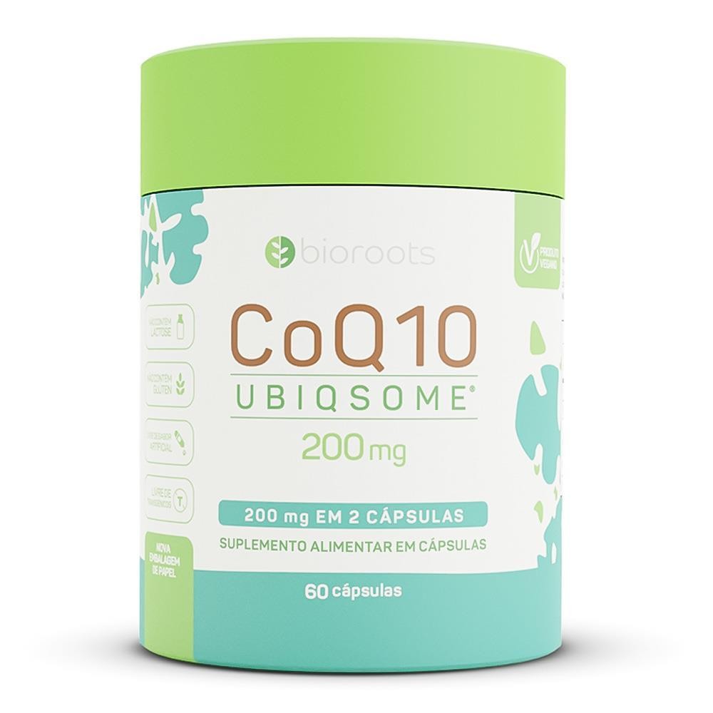 BIOROOTS COENZIMA Q10 200MG COM 60 CÁPSULAS em Oferta na Shopee