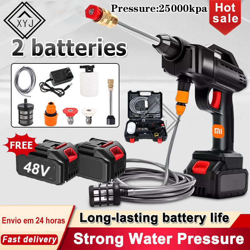 Lavadora Wap Alta Pressão Portátil Recarregável Sem Fio Cor Lava Jato Preto 110v/220v Bivolt em Oferta na Shopee