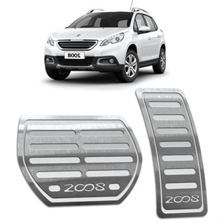 Pedaleira Peugeot 2008 15/19 Automático Aço Inox - Não fura o pedal em Oferta na Shopee